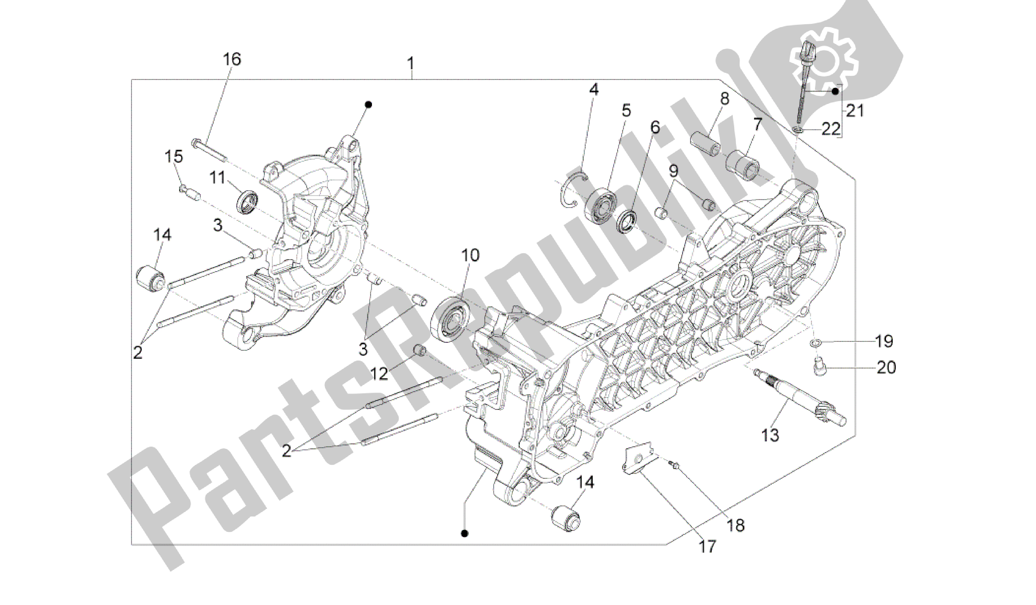 Wszystkie części do Korbowód Aprilia SR 50 2013