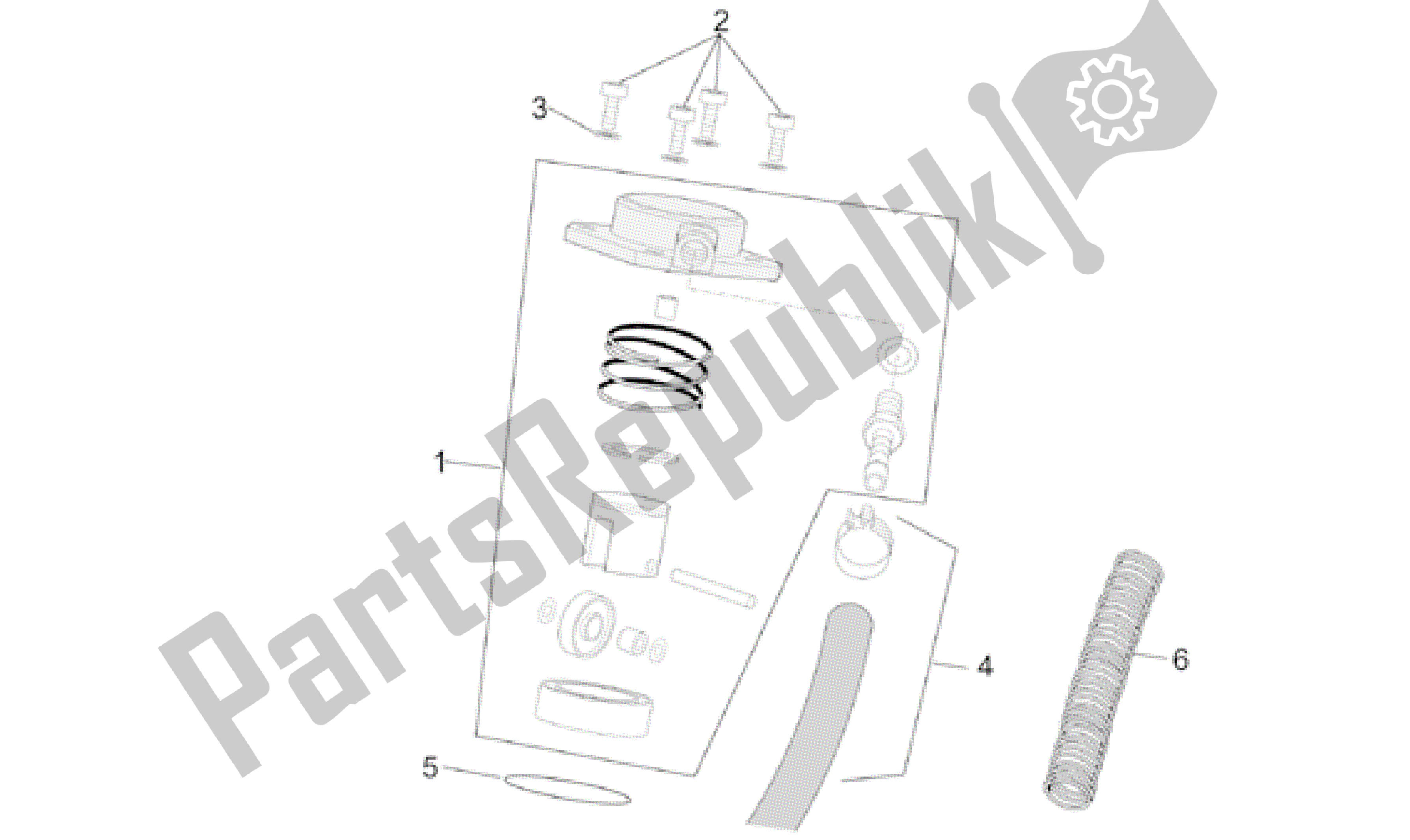 Toutes les pièces pour le Compresseur du Aprilia Scarabeo 50 2001 - 2004