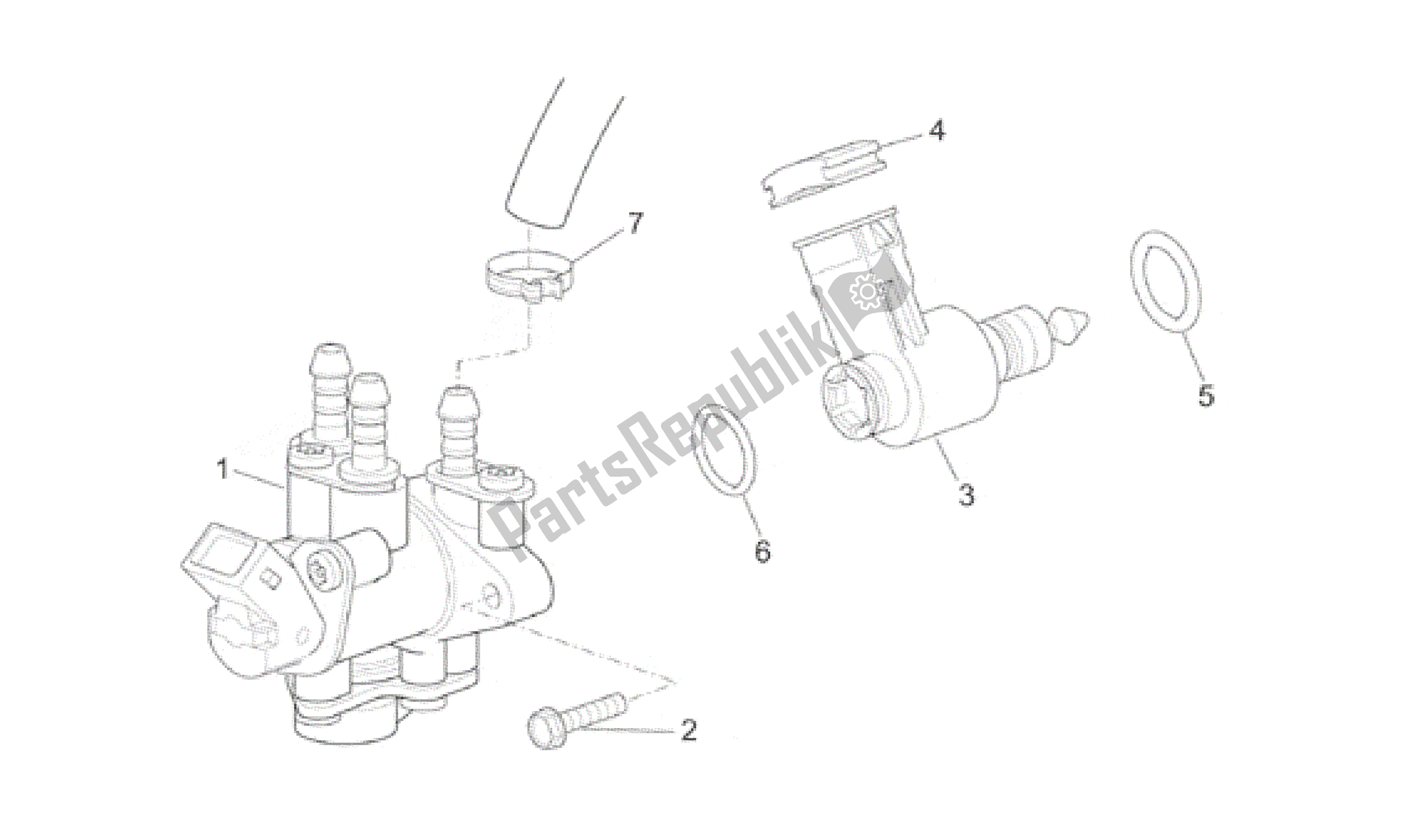 Todas as partes de Unidade De Injeção (ditech) do Aprilia Scarabeo 50 2001 - 2004