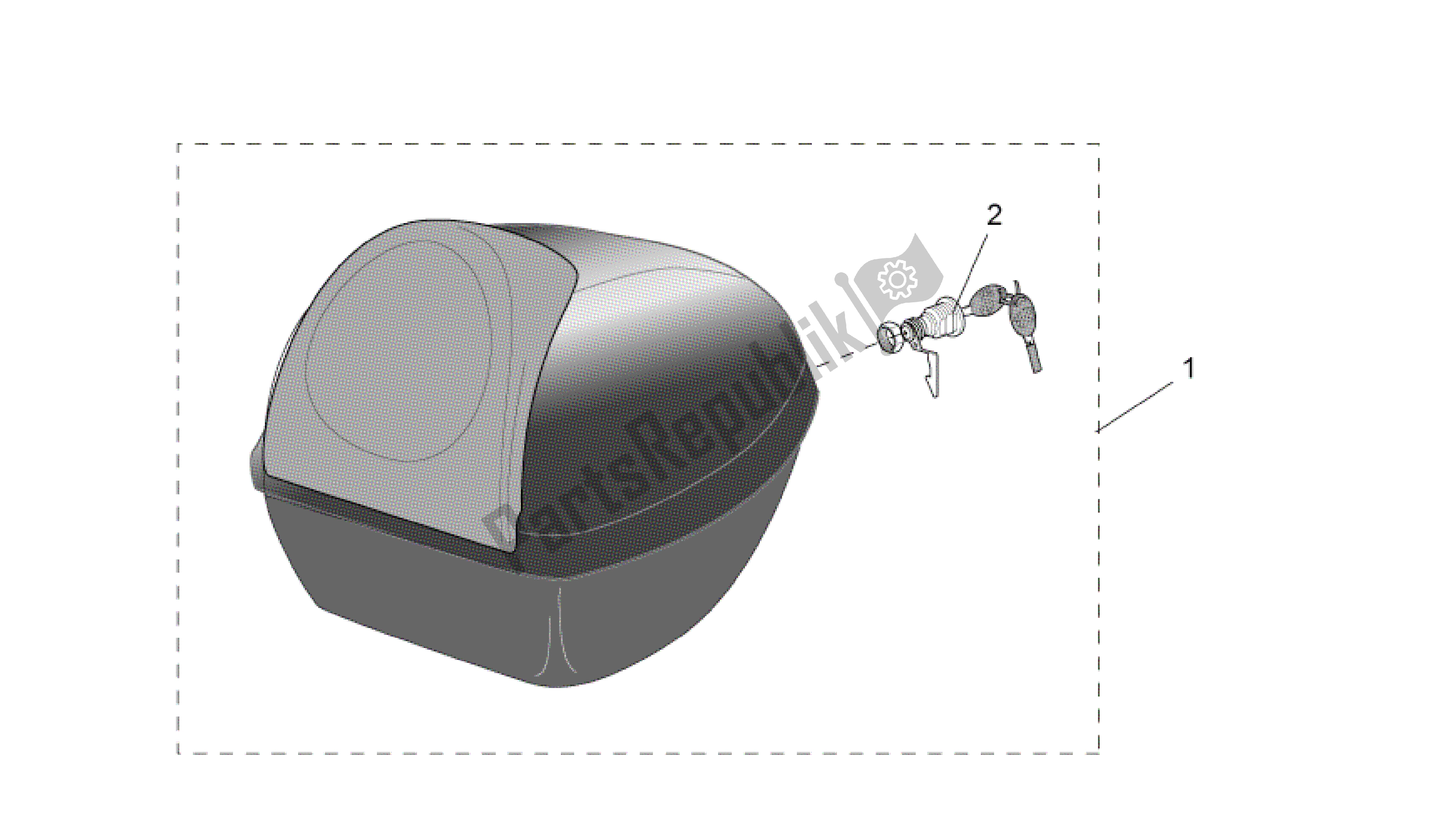 Toutes les pièces pour le Acc. - Top / Valises, Valises Latérales du Aprilia Scarabeo 50 2002 - 2006