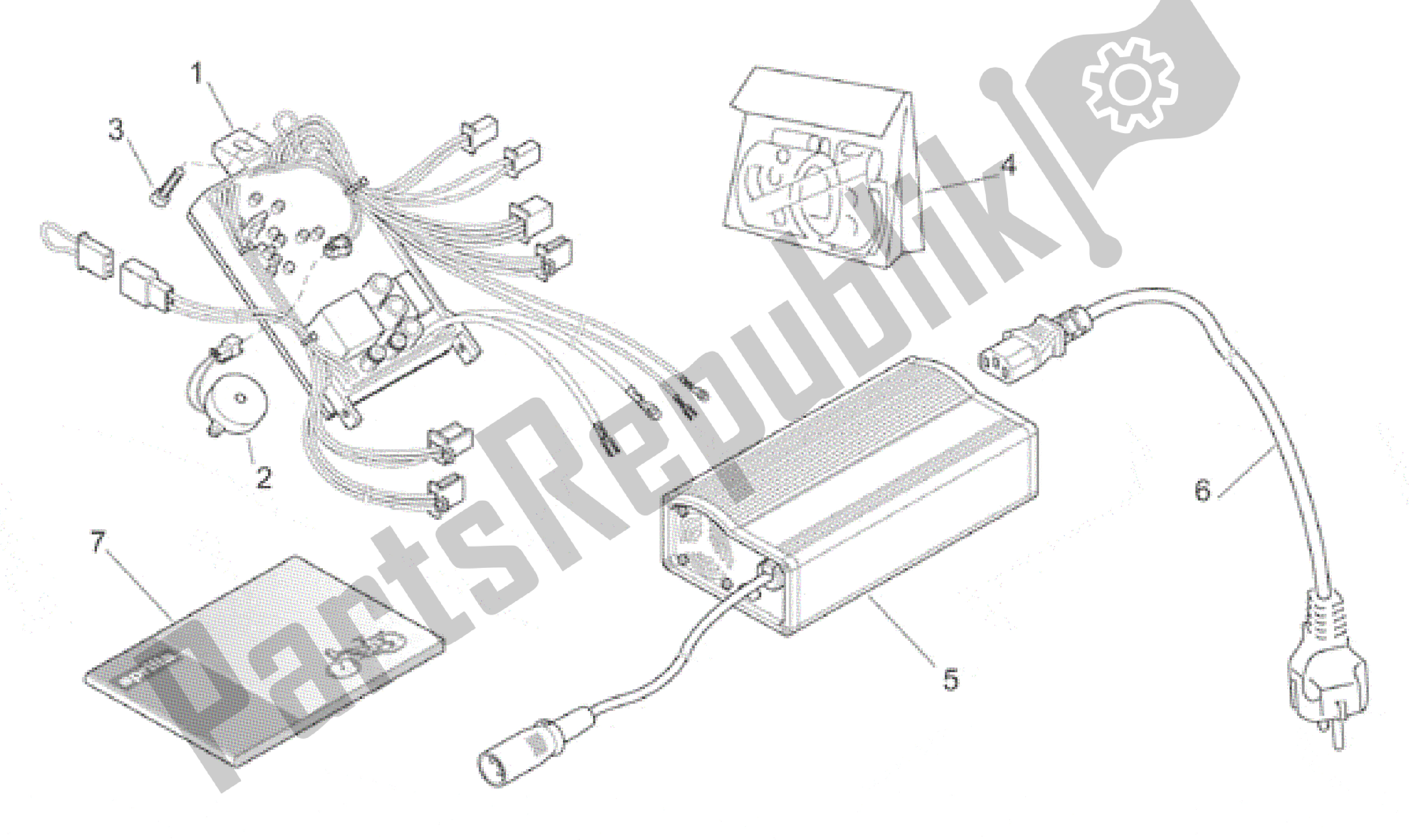 Todas las partes para Caja De Engranajes de Aprilia Bici Elettrica 0 2001