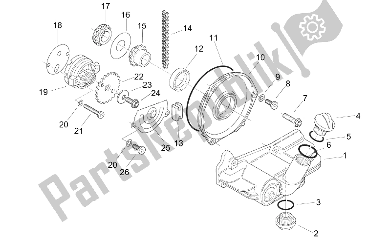 Toutes les pièces pour le La Pompe à Huile du Aprilia Mojito 125 1999