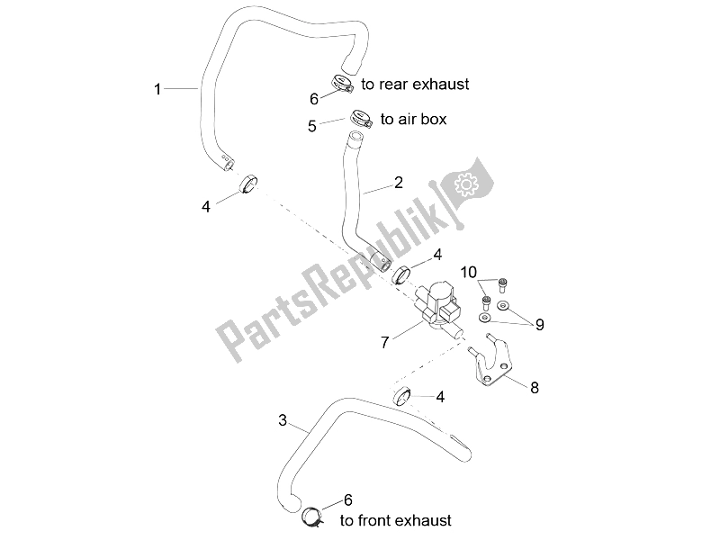 Alle onderdelen voor de Secundaire Lucht van de Aprilia RSV4 Racing Factory L E 1000 2015