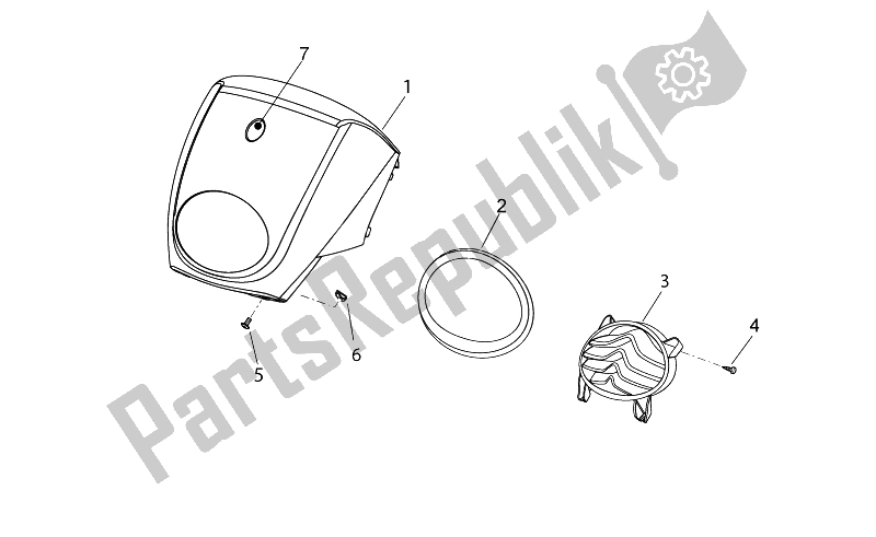 All parts for the Front Body - Front Cover of the Aprilia Scarabeo 125 200 I E Light 2011