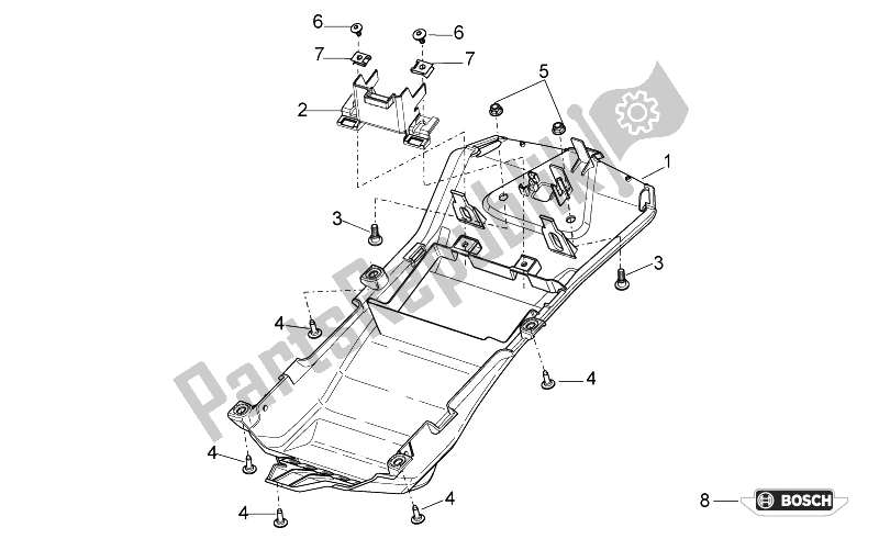 Toutes les pièces pour le Underaddle du Aprilia Tuono 1000 V4 R Aprc ABS 2014