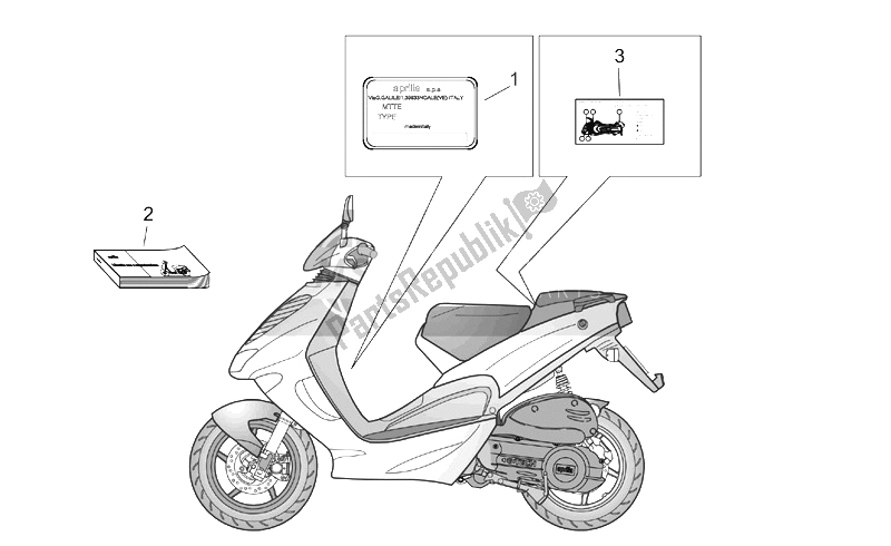 Wszystkie części do Zestaw Talerzy I Podr? Cznik Aprilia SR 50 H2O IE Carb 2003