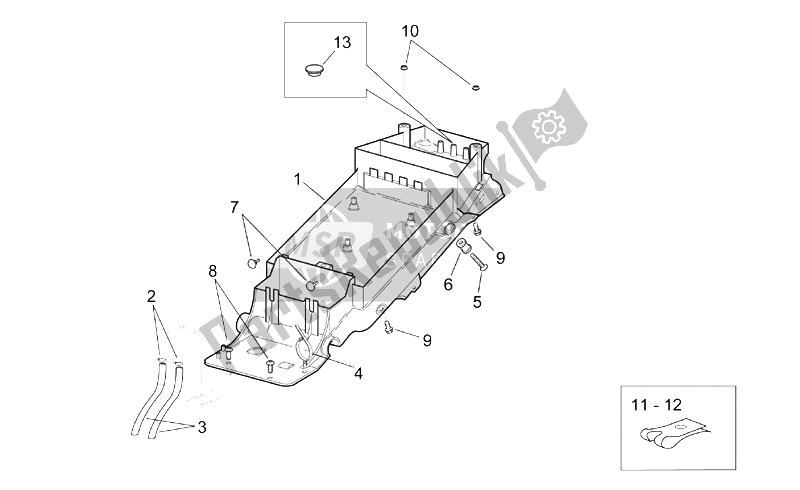 Toutes les pièces pour le Underaddle du Aprilia RSV Mille 1000 2003