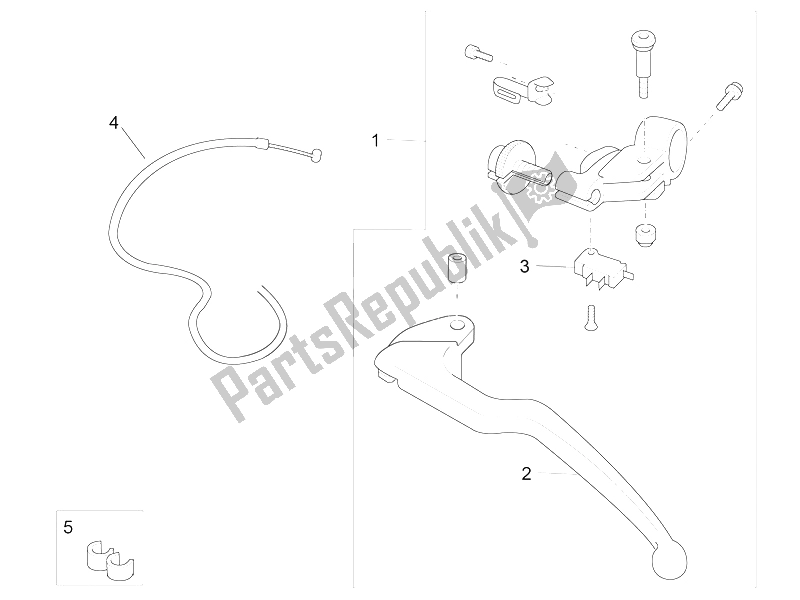 All parts for the Clutch Control of the Aprilia RSV4 Racing Factory L E 1000 2015