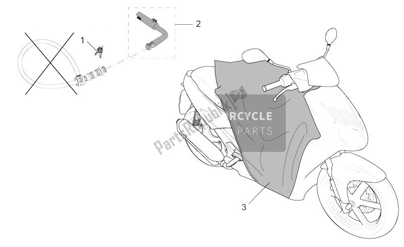 All parts for the Acc. - Various of the Aprilia Sport City 125 200 250 E3 2006