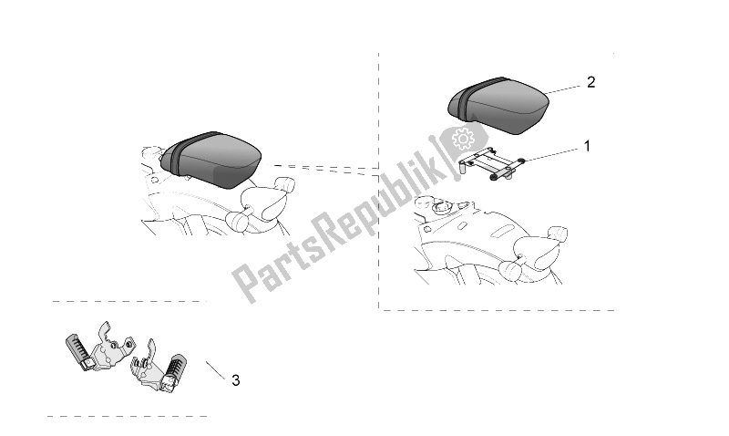 Todas las partes para Acc. - Varios I de Aprilia Scarabeo 50 2T E2 ENG Piaggio 2005