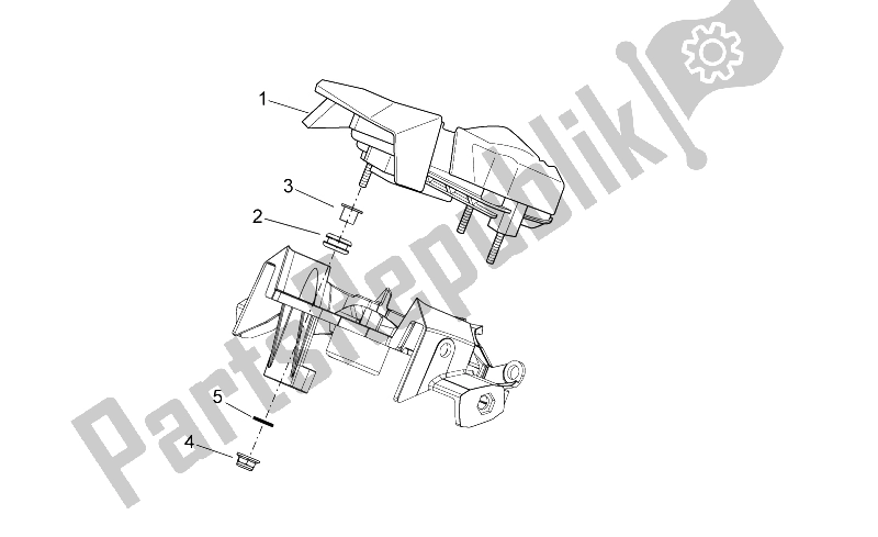 All parts for the Dashboard of the Aprilia RXV SXV 450 550 Pikes Peak 2009