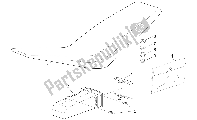 Tutte le parti per il Sella del Aprilia RX 50 2003