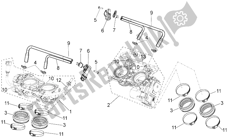 Tutte le parti per il Corpo Farfallato del Aprilia RSV4 Racing Factory L E Europe 1000 2016