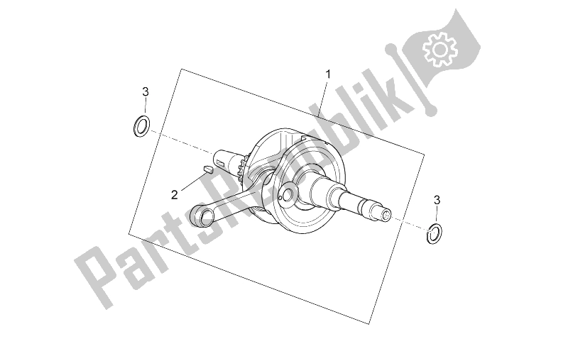 Todas las partes para Eje De Accionamiento de Aprilia Scarabeo 125 200 Light Carb 2007