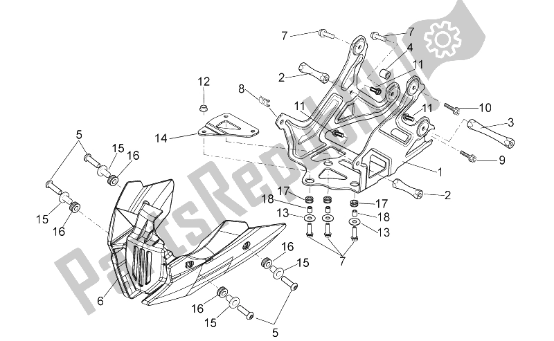 All parts for the Holder of the Aprilia Shiver 750 GT 2009
