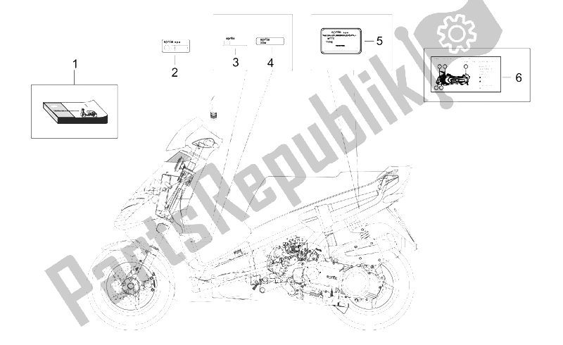 All parts for the Plate Set And Handbook of the Aprilia Leonardo 125 150 1999