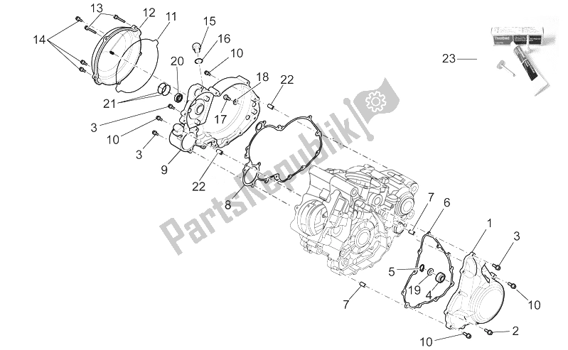 Toutes les pièces pour le Carter Ii du Aprilia RXV SXV 450 550 2008