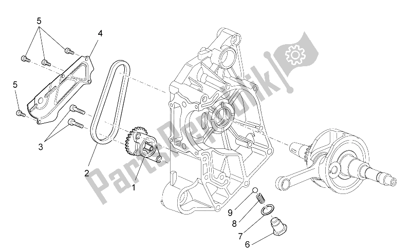 Toutes les pièces pour le La Pompe à Huile du Aprilia Scarabeo 125 200 IE Light 2009