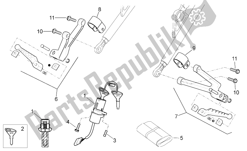 Todas as partes de Completando Parte do Aprilia RXV SXV 450 550 2006