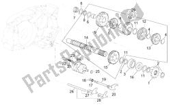 Gearbox driven shaft