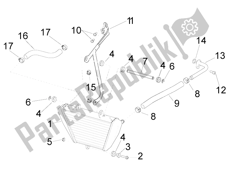 All parts for the ? Lk? Hler of the Aprilia RSV4 RR 1000 2015