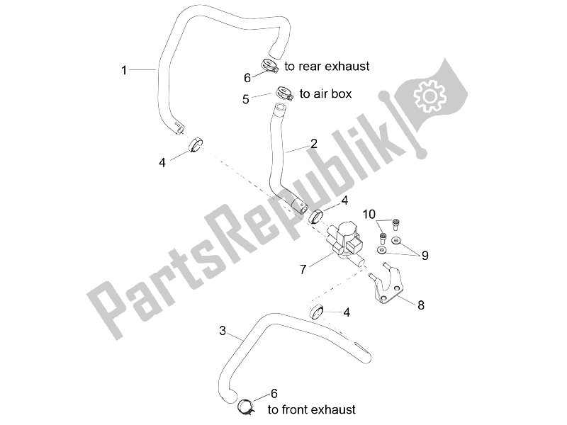 Tutte le parti per il Aria Secondaria del Aprilia RSV4 RR Racer Pack 1000 2015