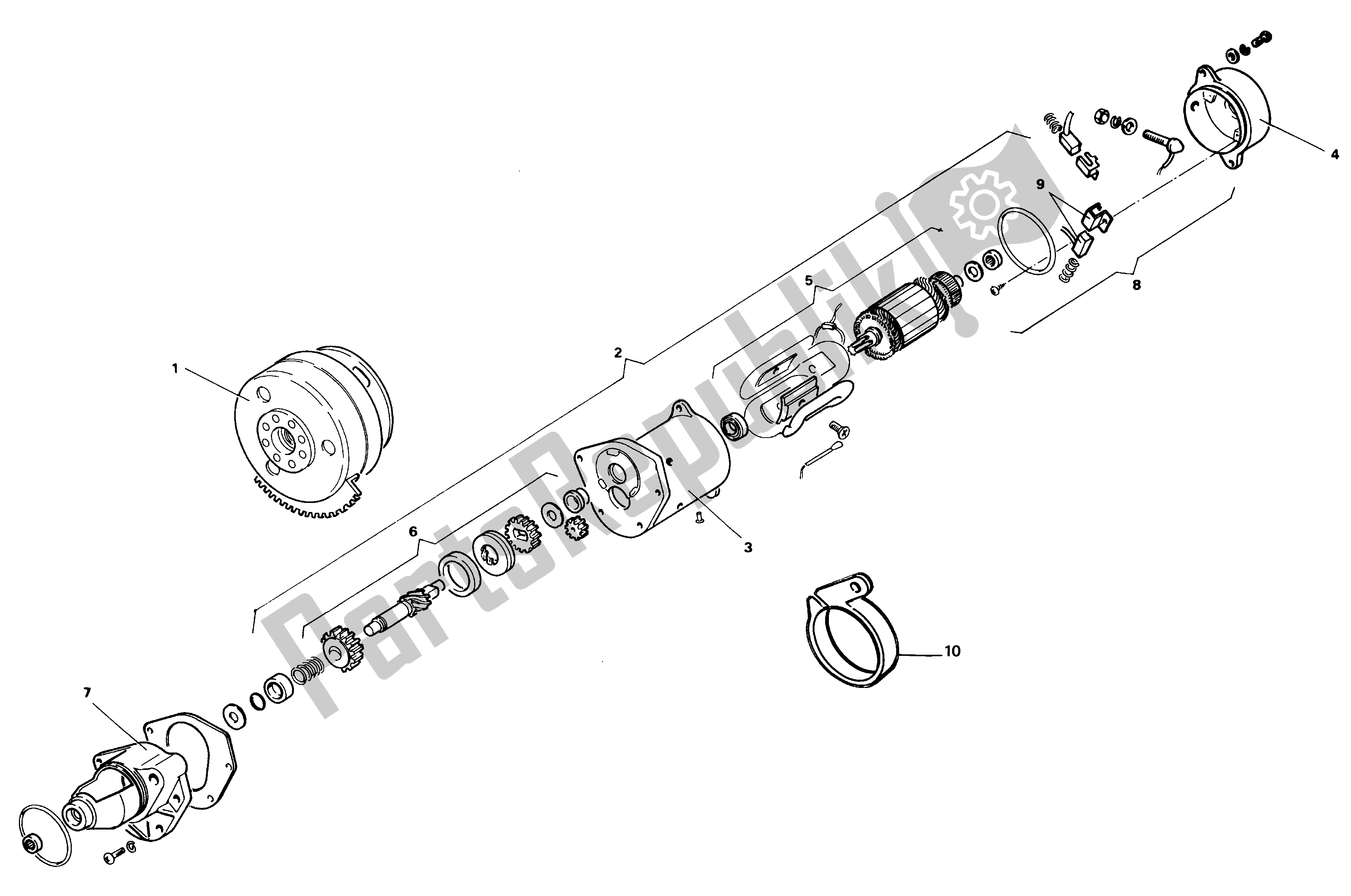 Toutes les pièces pour le Entrée du Aprilia Red Rose 50 1991