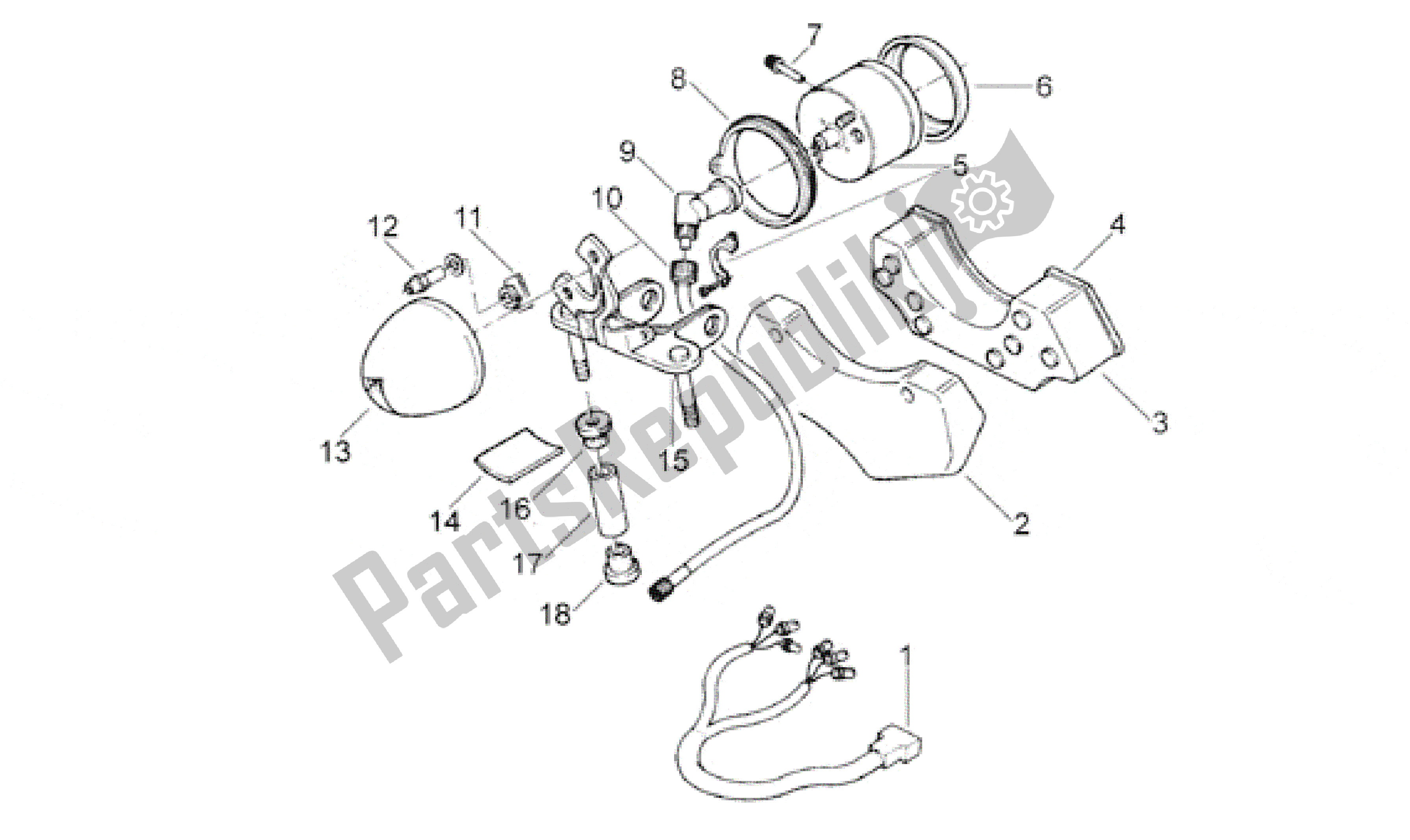 Todas las partes para Tablero de Aprilia Classic 50 1992 - 1999