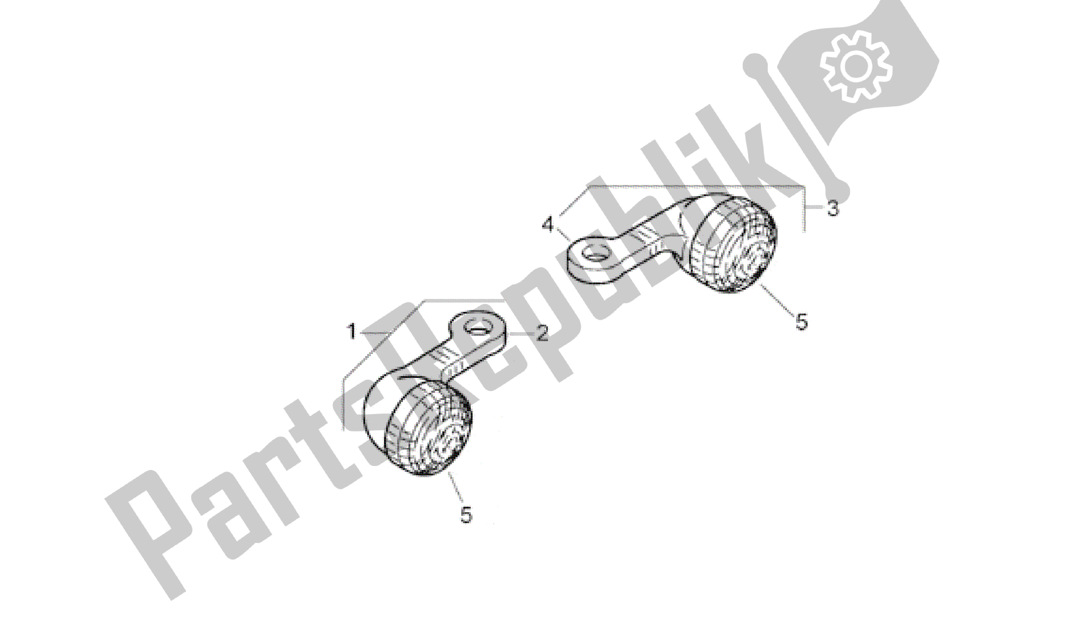 Alle Teile für das Vorderer Blinker des Aprilia Classic 50 1992 - 1999