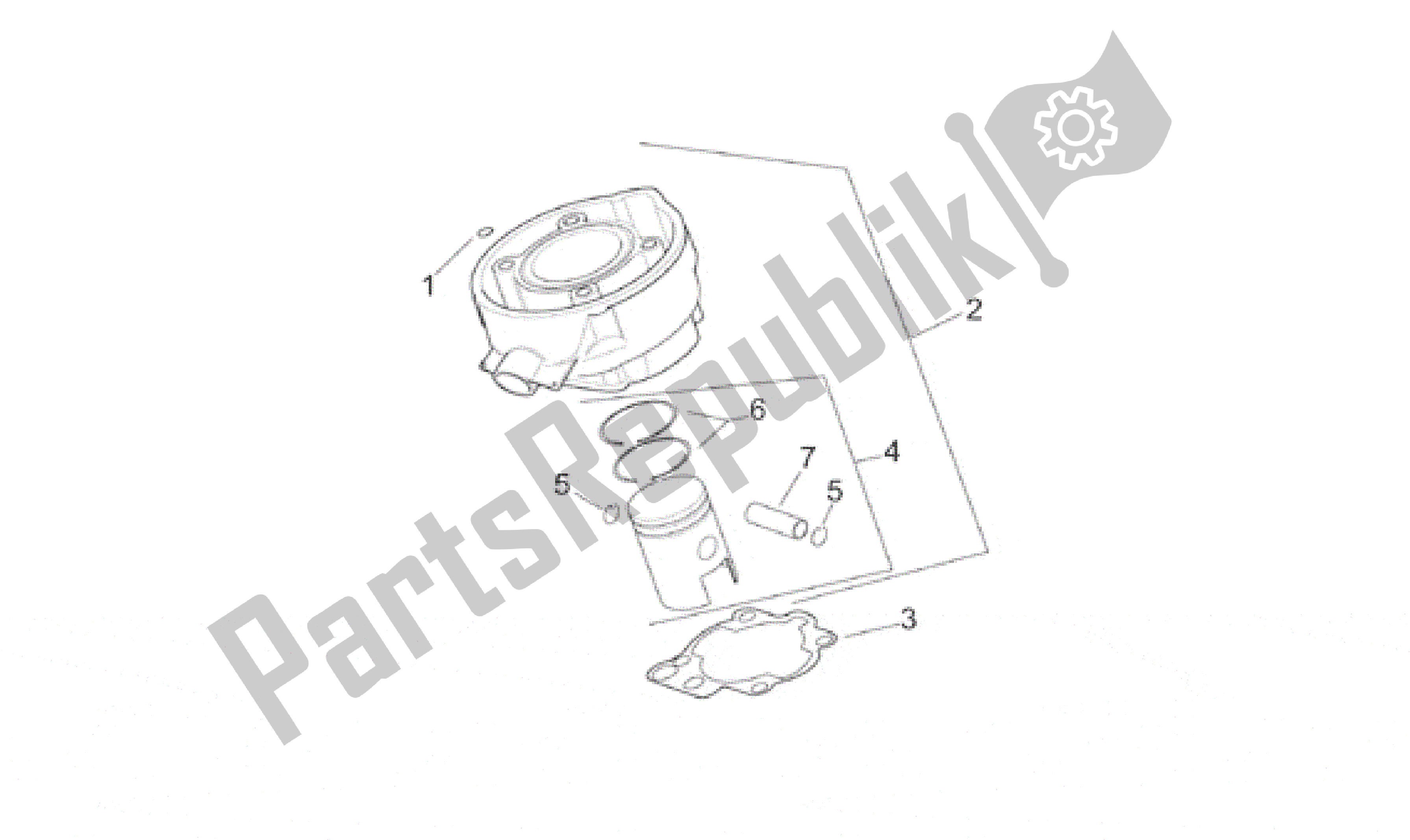 Tutte le parti per il Pistone del Aprilia Classic 50 1992 - 1999