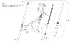 Front fork 92-93 - LH Sleeve