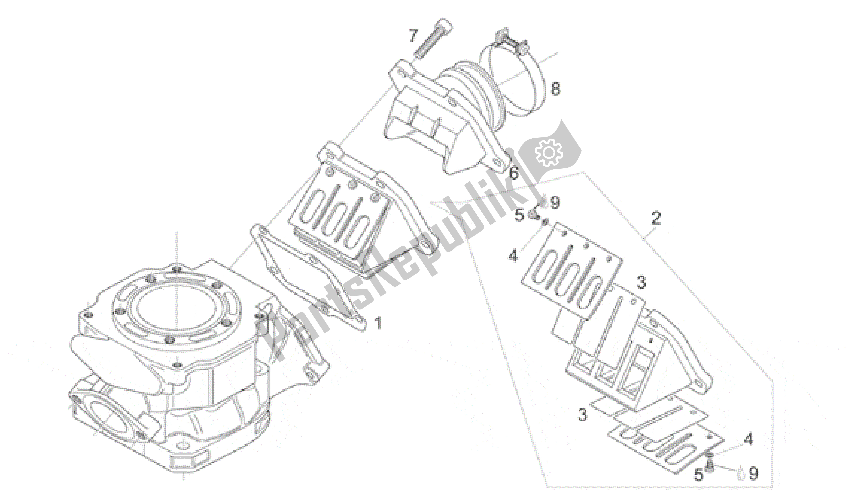 Alle onderdelen voor de Carburateur Flens van de Aprilia Classic 125 1995 - 1999