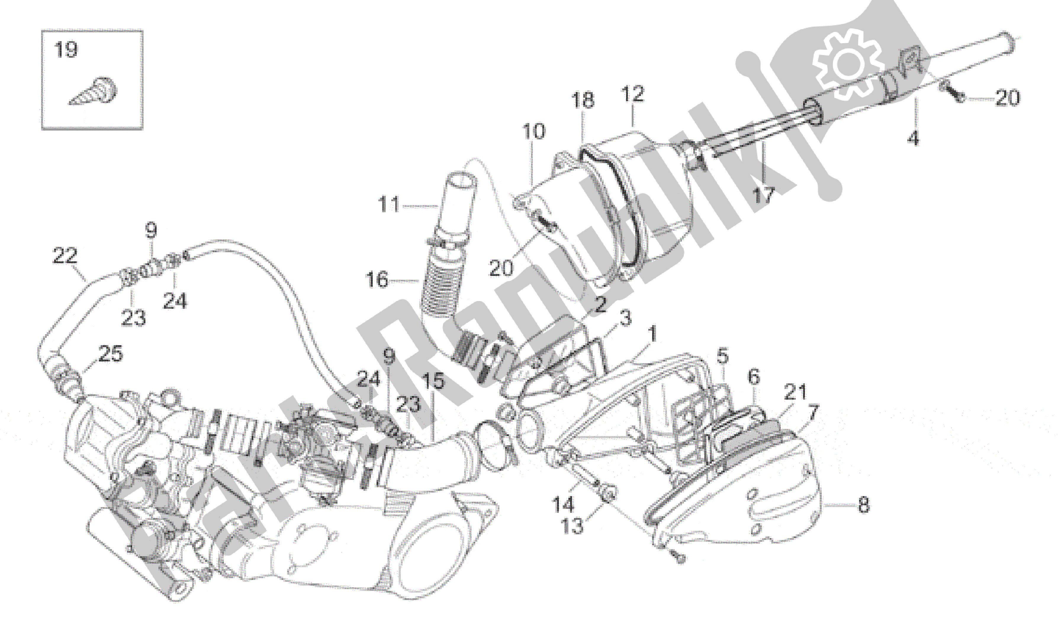 Alle Teile für das Filter des Aprilia Leonardo 125 1996 - 1998