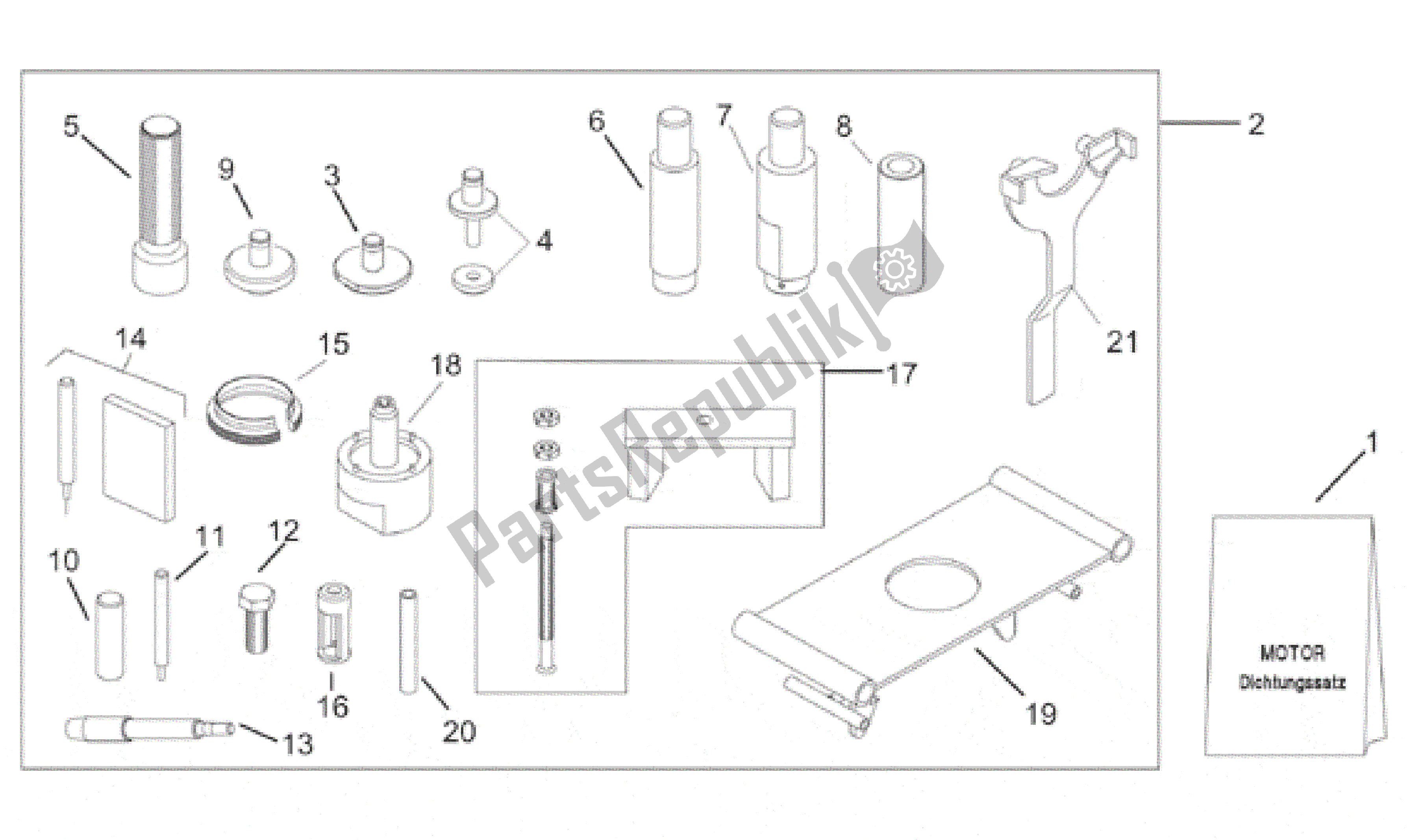 All parts for the Special Tools of the Aprilia Leonardo 150 1996 - 1998