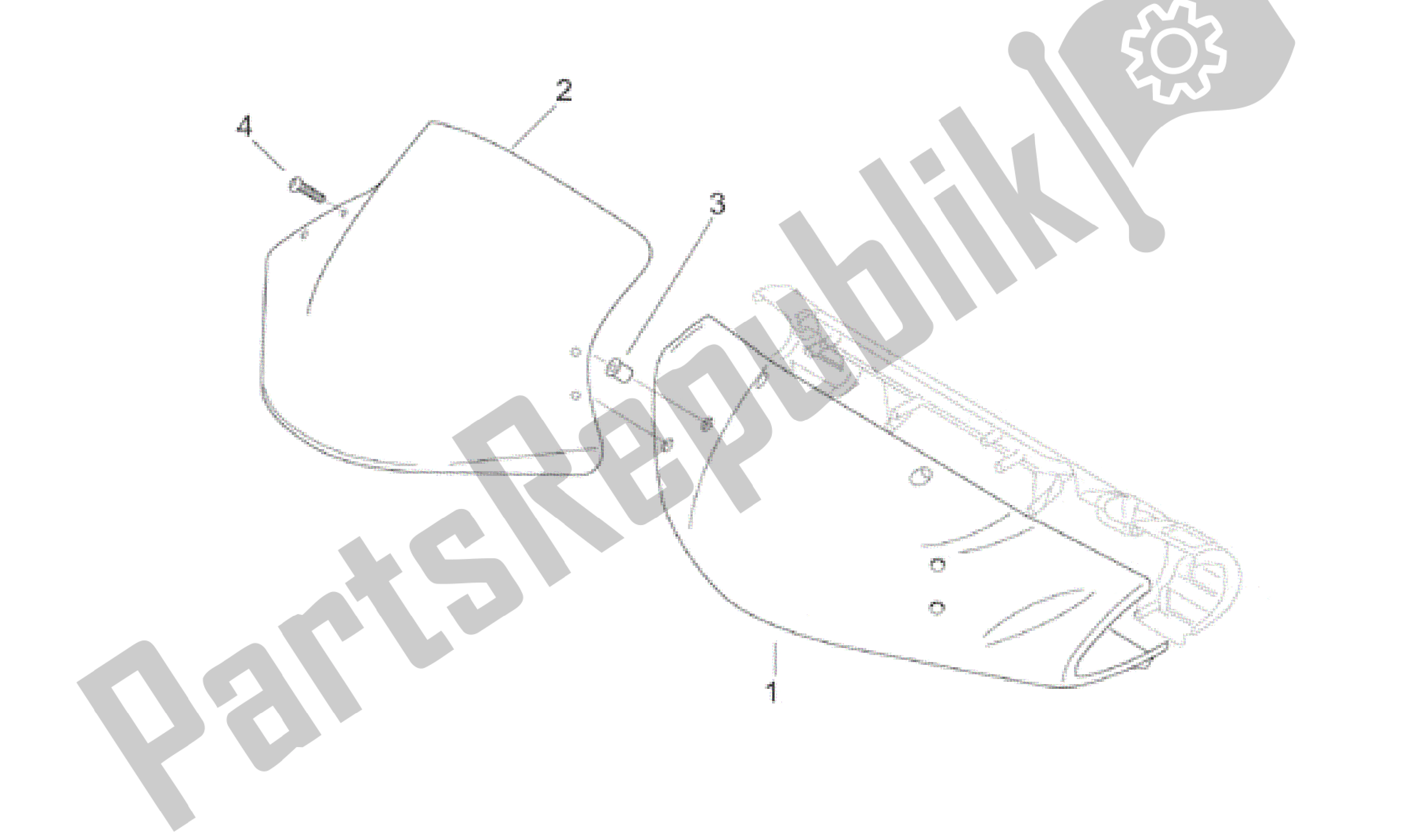 Alle Teile für das Frontkarosserie - Frontverkleidung des Aprilia Leonardo 125 1999 - 2001