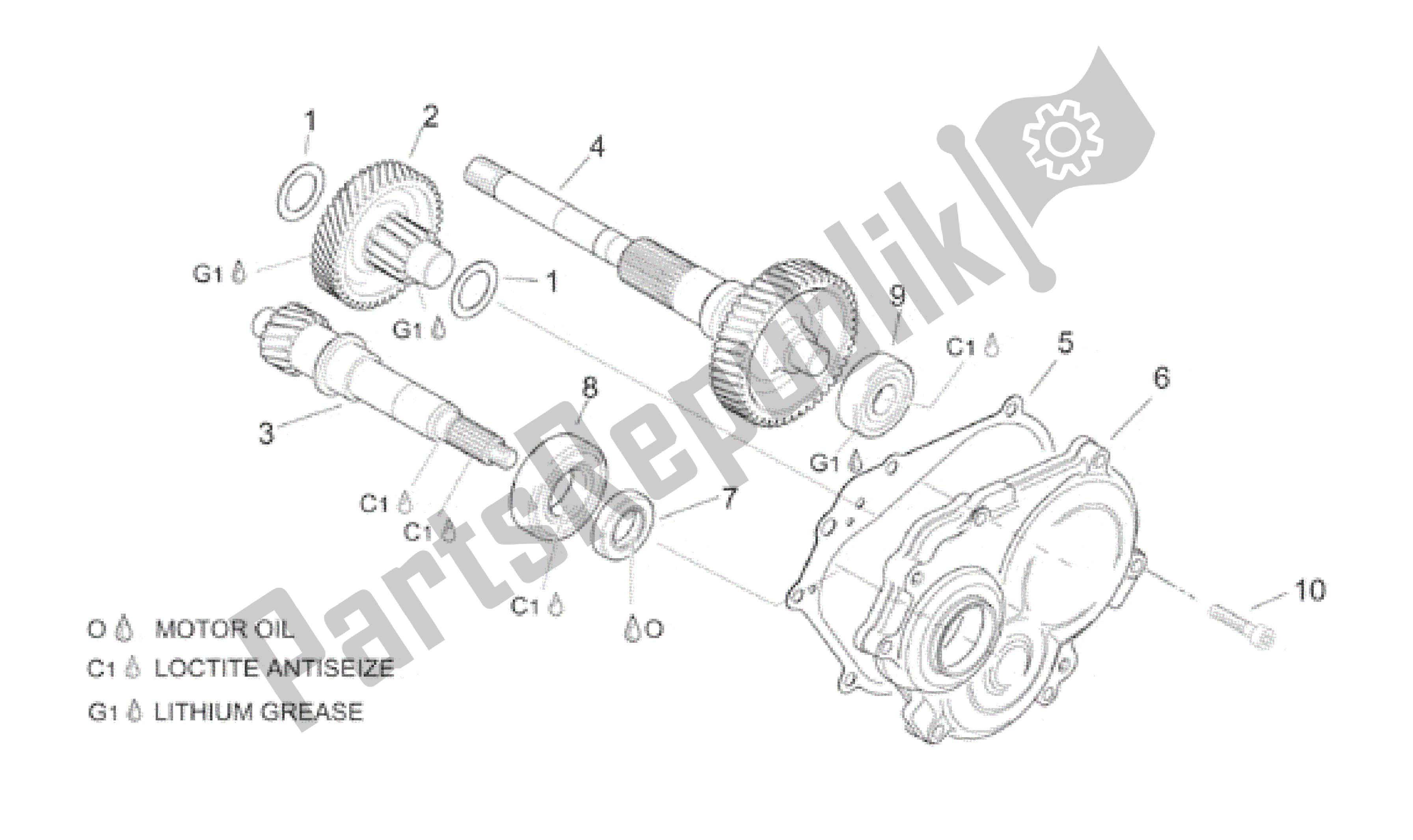 Toutes les pièces pour le Transmission du Aprilia Leonardo 150 1999 - 2001