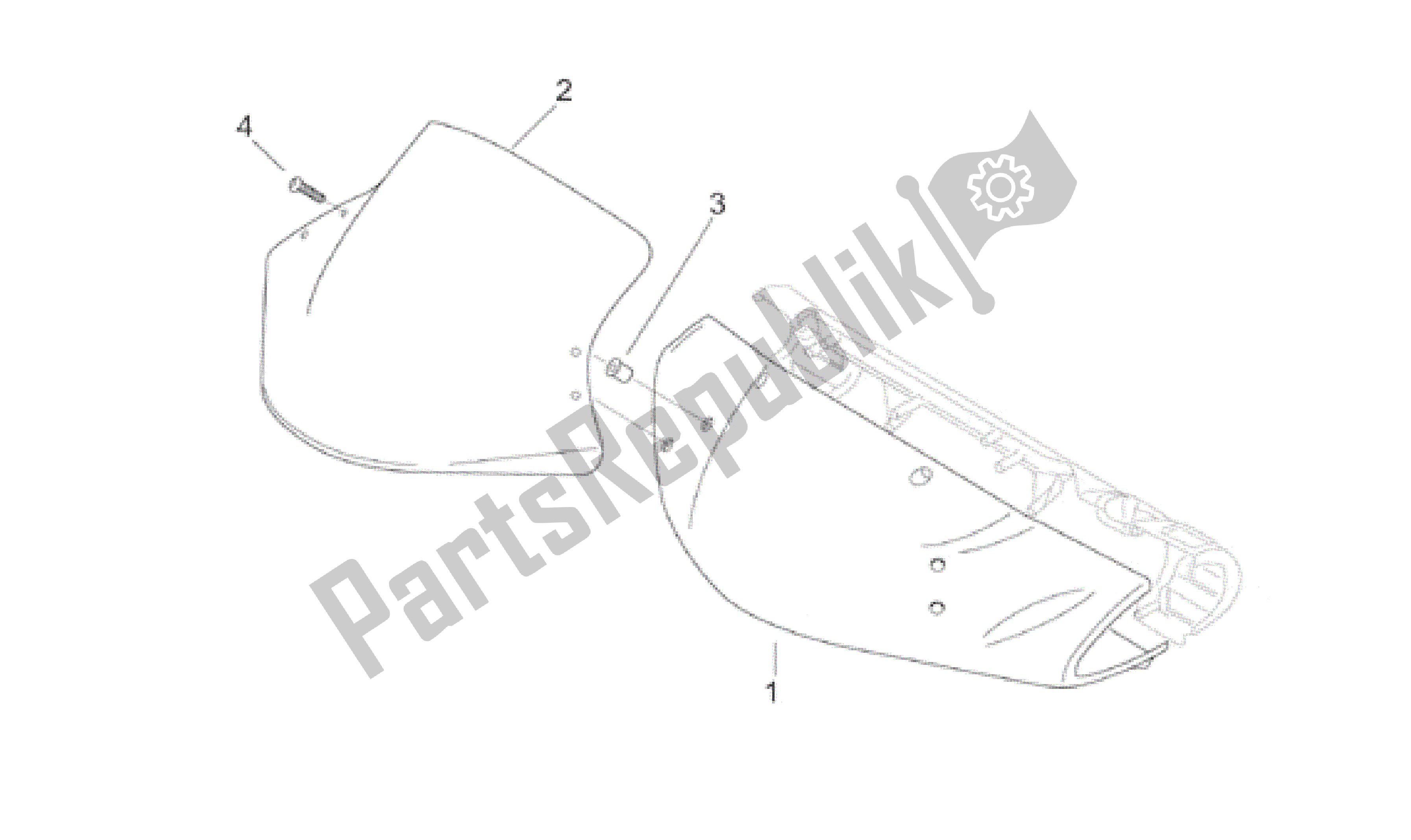 Toutes les pièces pour le Corps Avant - Carénage Avant du Aprilia Leonardo 150 1999 - 2001