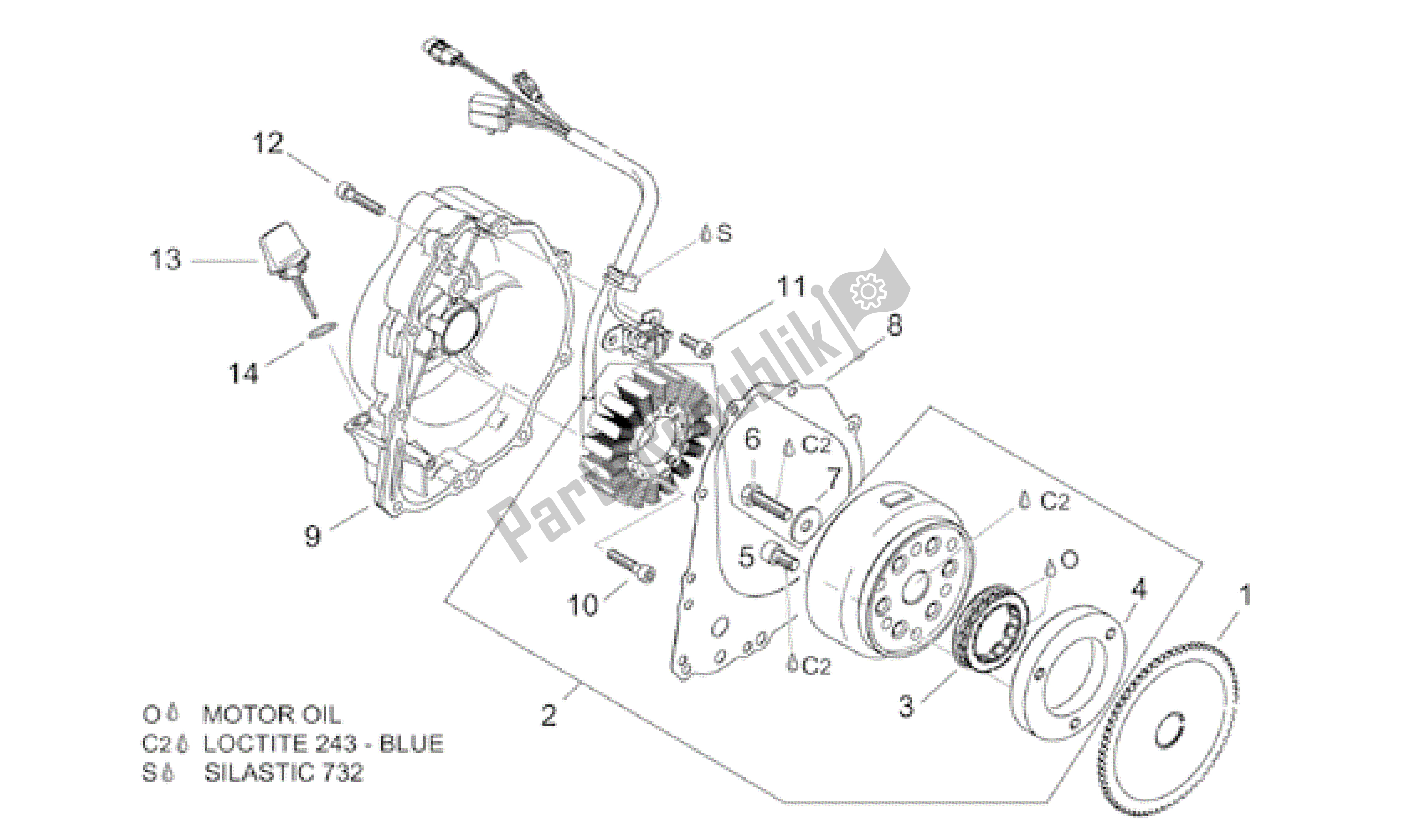 Alle Teile für das Zündeinheit des Aprilia Leonardo 125 2001