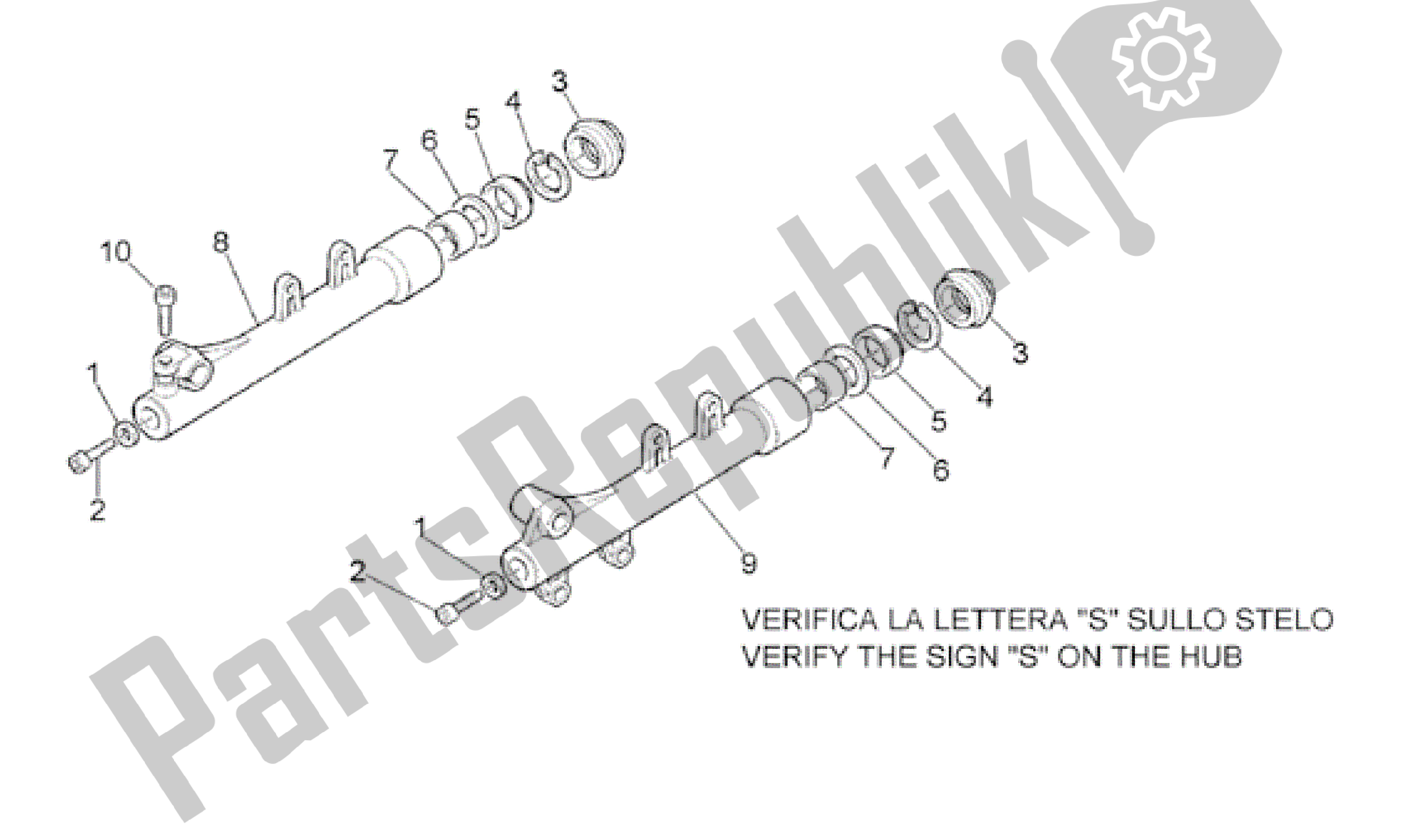 Toutes les pièces pour le Fourche Avant - Manches du Aprilia Leonardo 125 2001