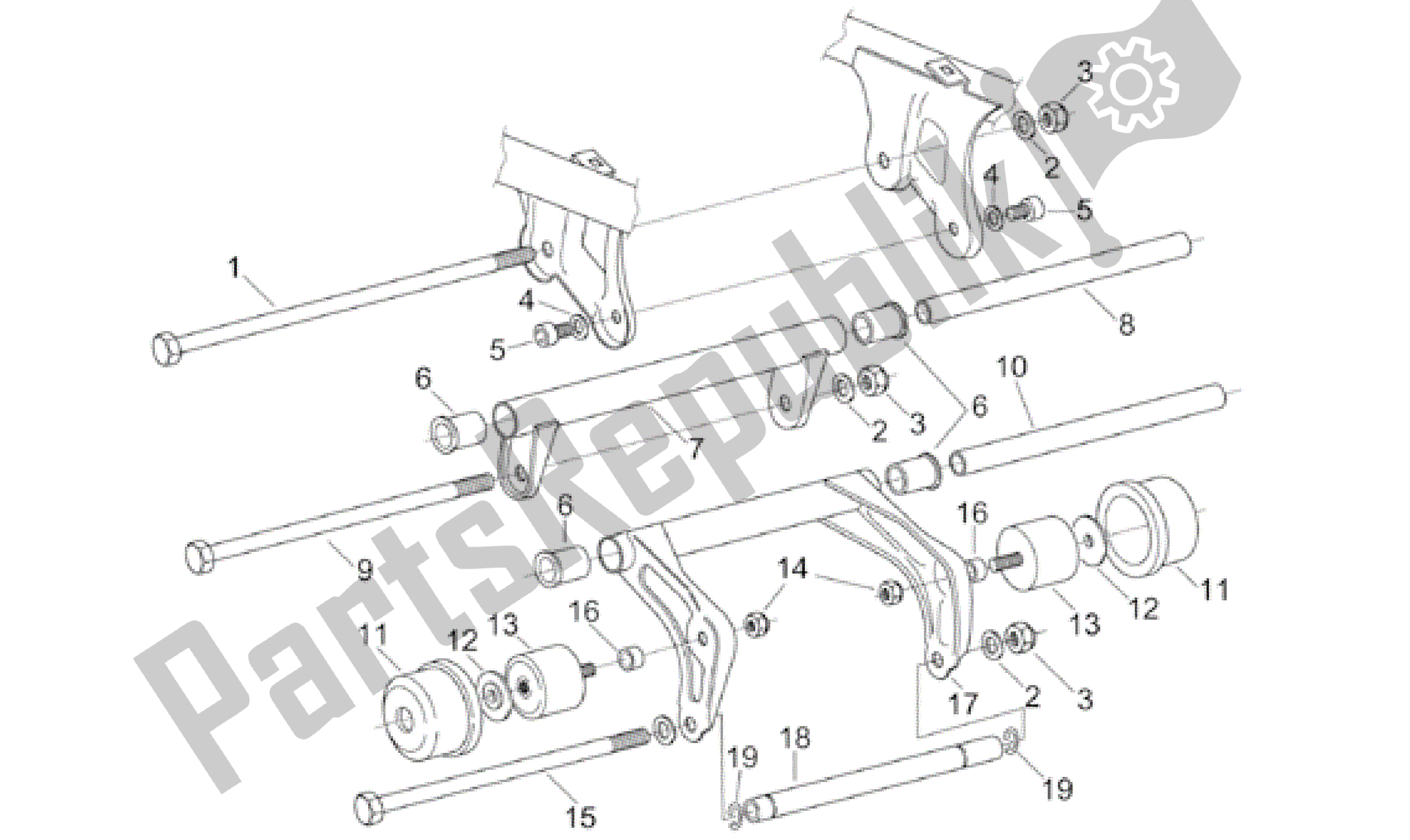 All parts for the Connecting Rod of the Aprilia Leonardo 125 2001