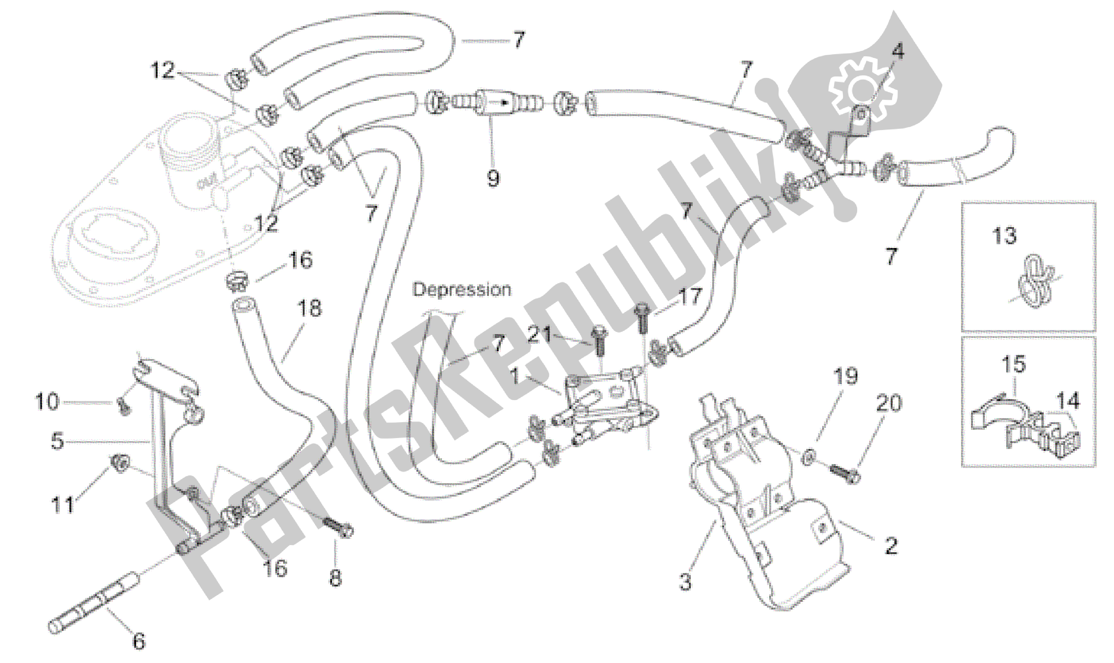 Alle Teile für das Kraftstoffpumpe Kpl. Des Aprilia Leonardo 150 2001