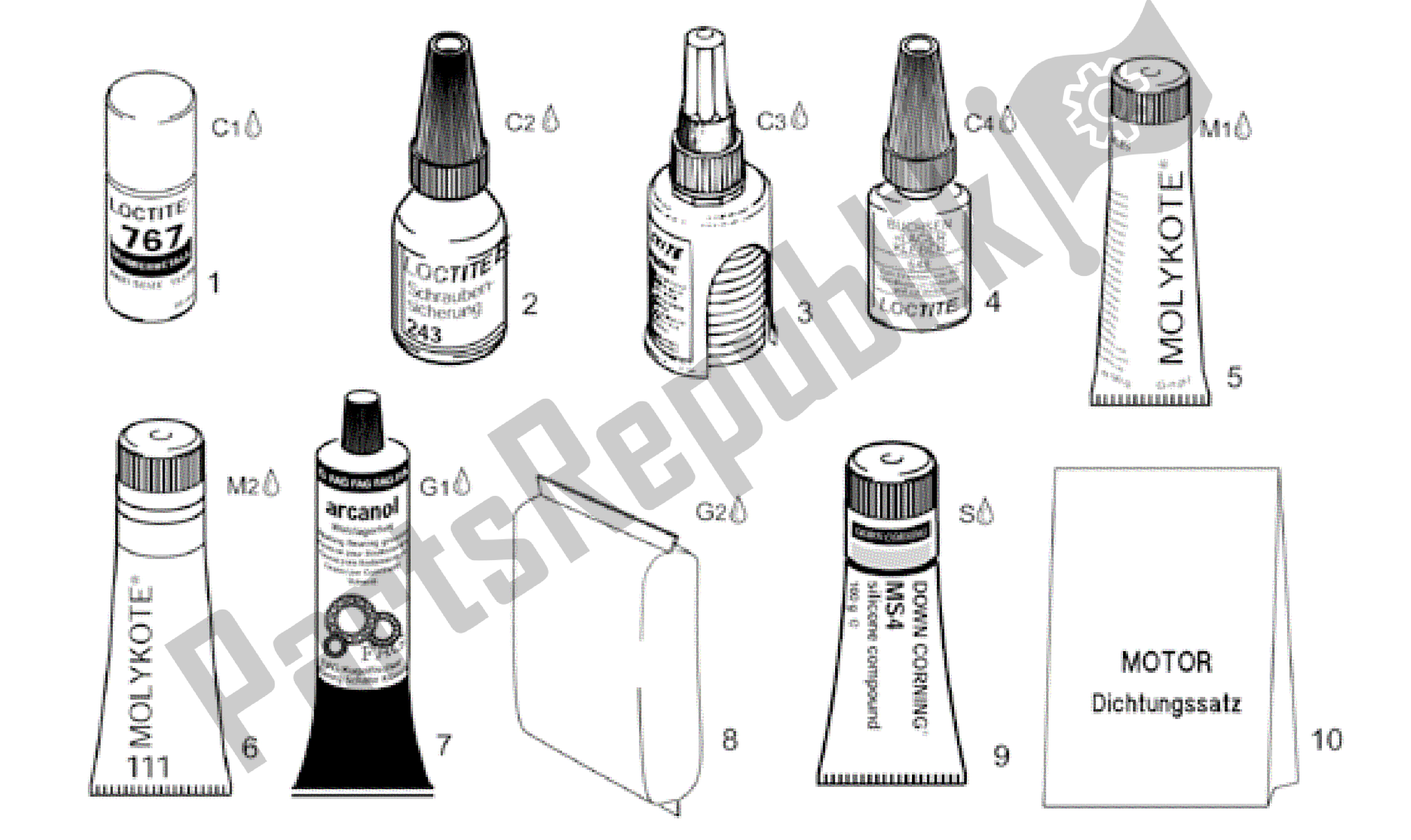 Alle onderdelen voor de Afdichtings- En Smeermiddelen van de Aprilia Leonardo 150 2001