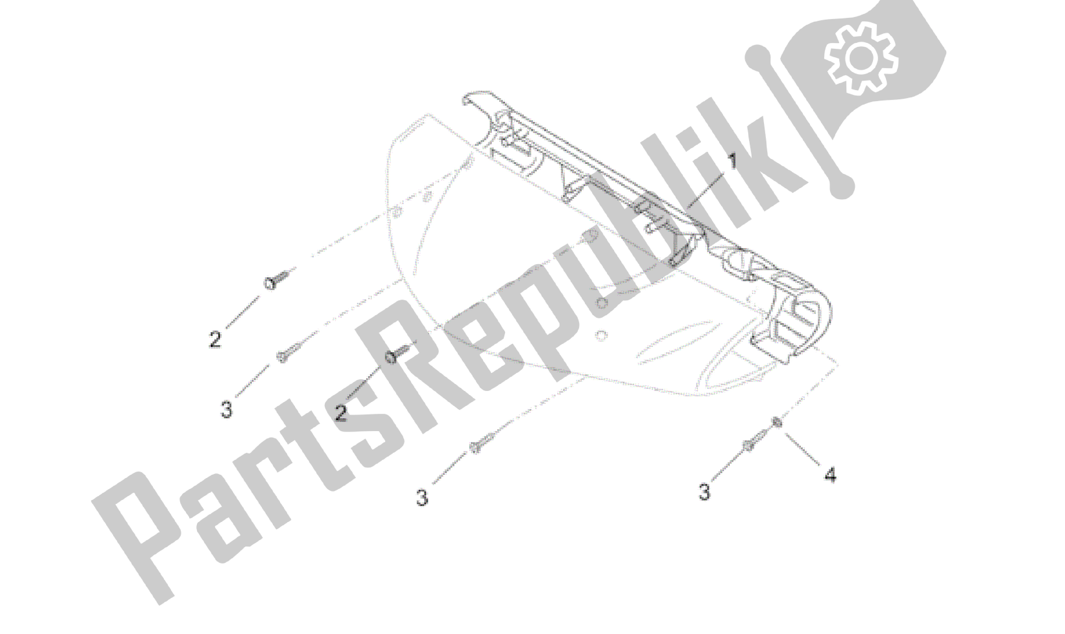 Alle onderdelen voor de Voorkant Carrosserie - Dashboard van de Aprilia Leonardo 150 2001
