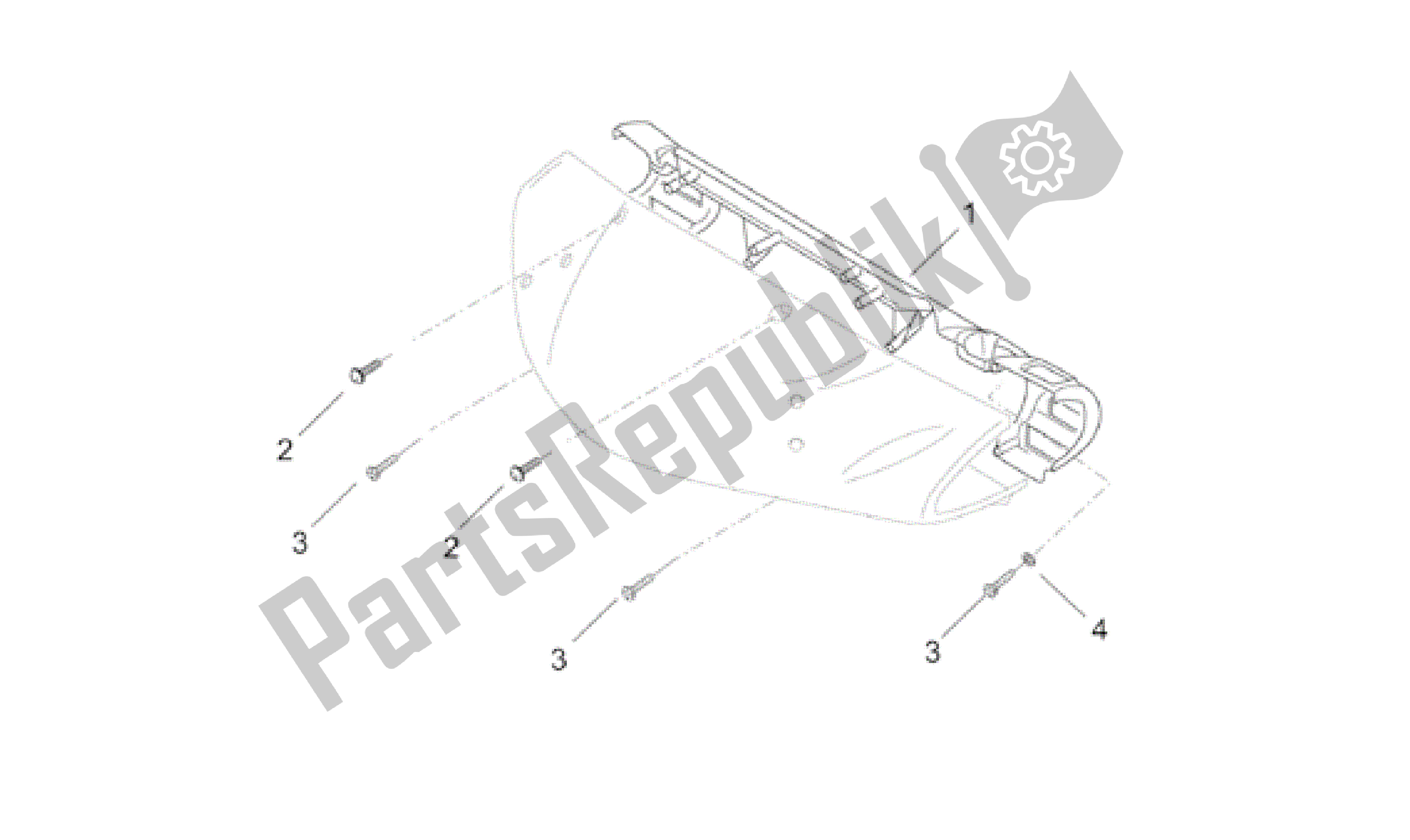 All parts for the Front Body - Dashboard of the Aprilia Leonardo 150 2001