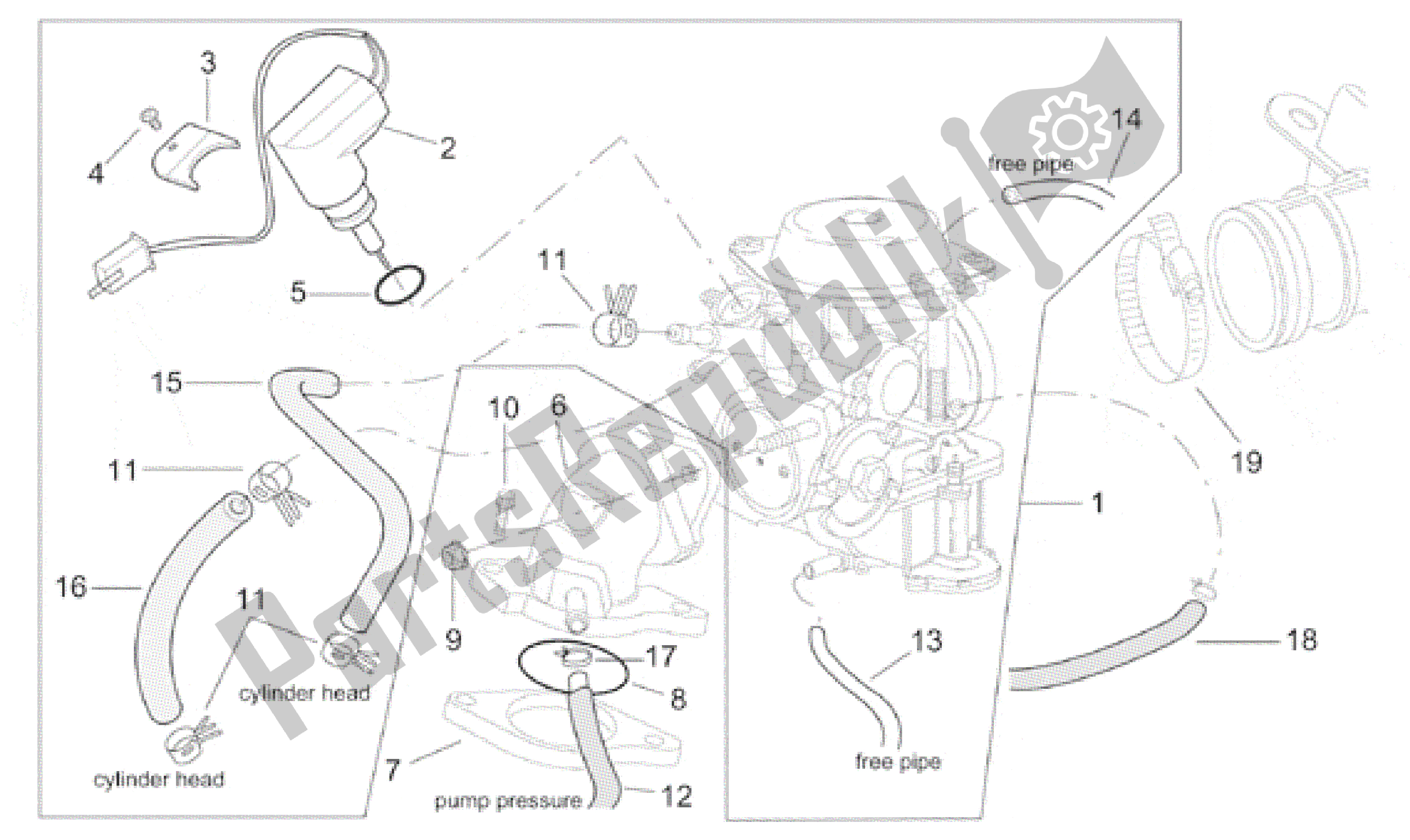 Toutes les pièces pour le Carburateur Cpl. Du Aprilia Leonardo 250 1999 - 2001