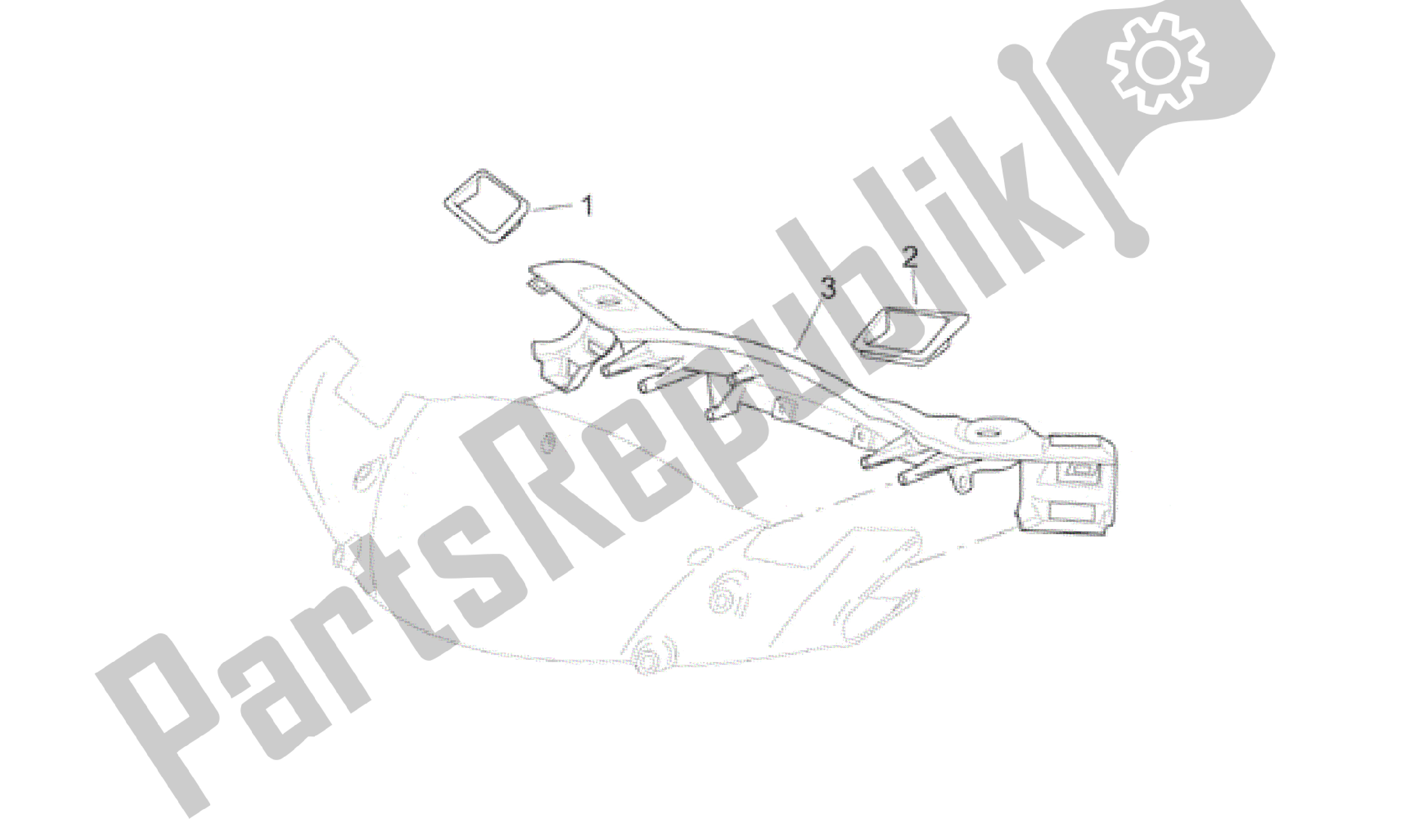 Tutte le parti per il Corpo Anteriore - Cruscotto del Aprilia Leonardo 250 2001