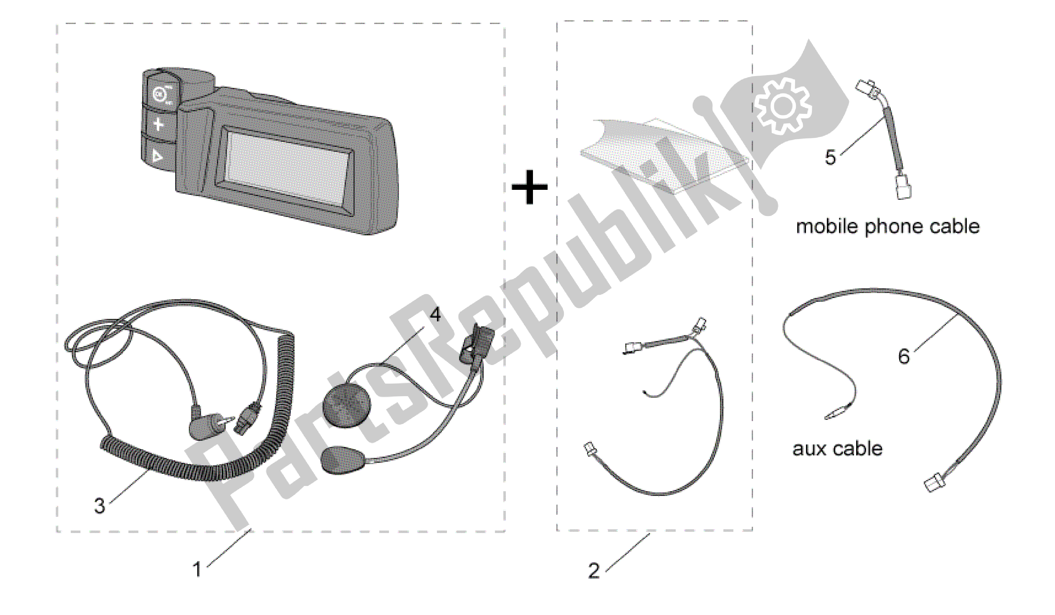 Todas las partes para Acc. - Varios I de Aprilia Scarabeo 125 2004 - 2006