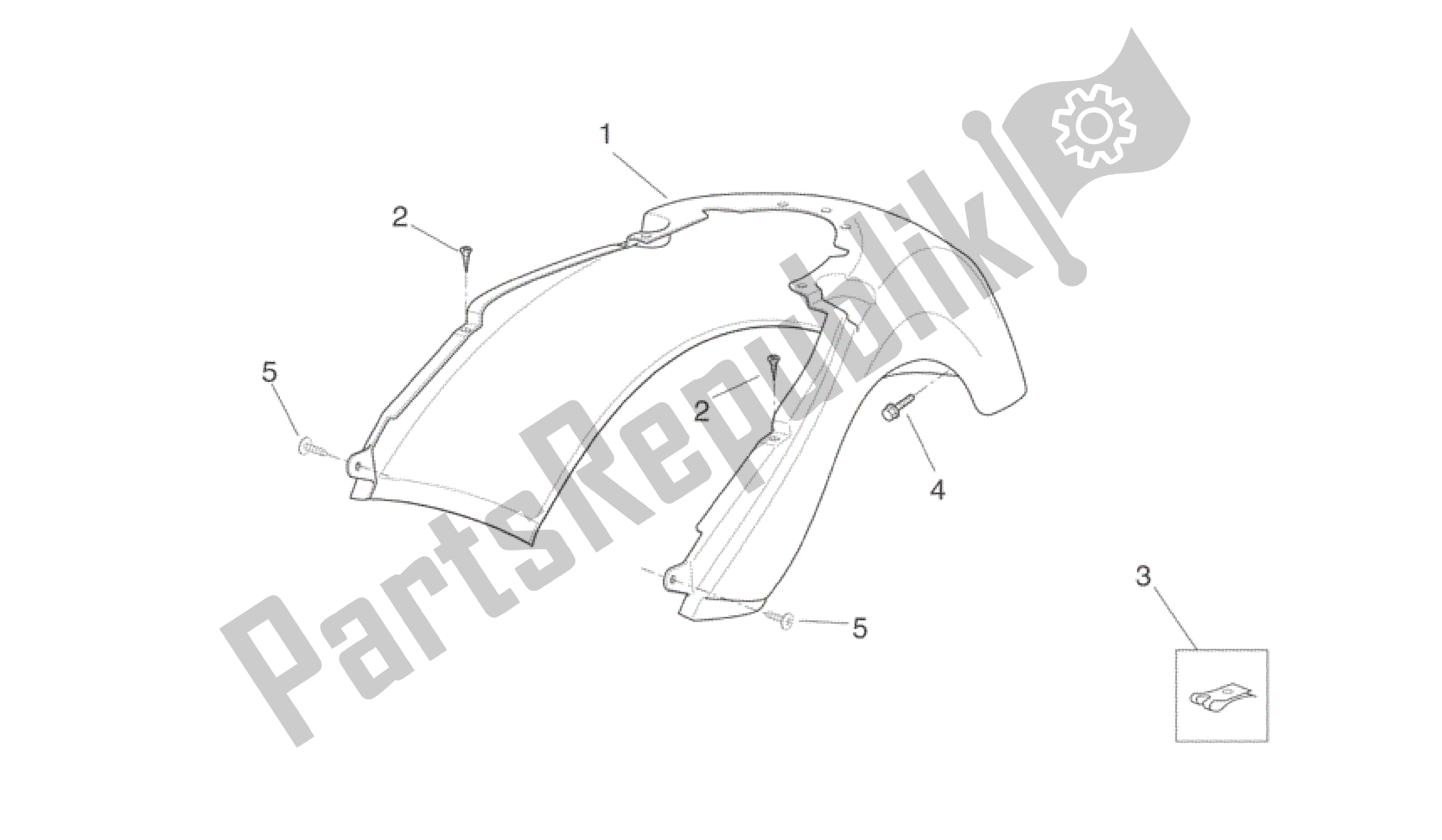 Todas las partes para Cuerpo Trasero Ii de Aprilia Scarabeo 250 2004 - 2006