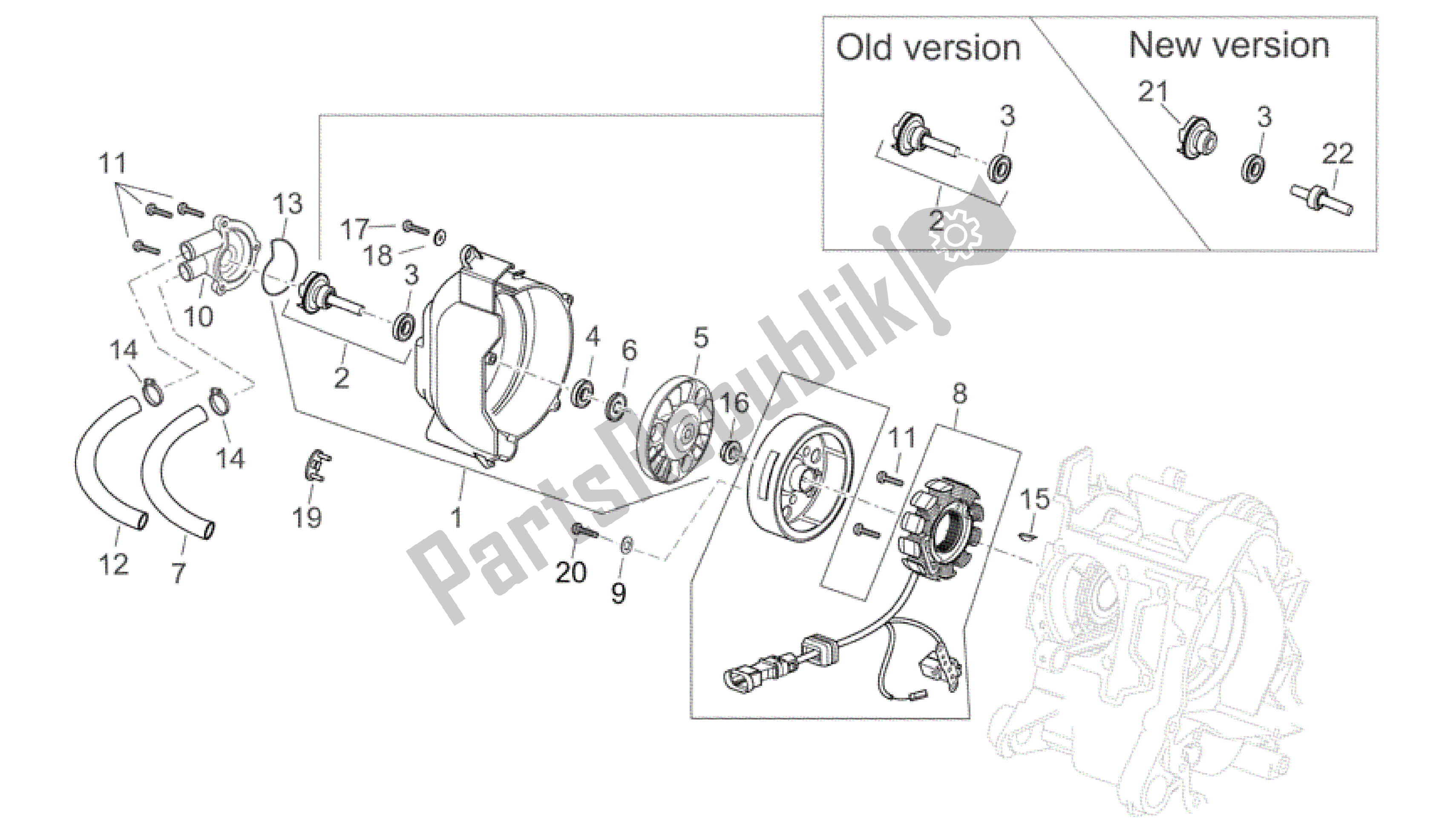 Todas las partes para Unidad De Encendido I de Aprilia Scarabeo 250 2004 - 2006