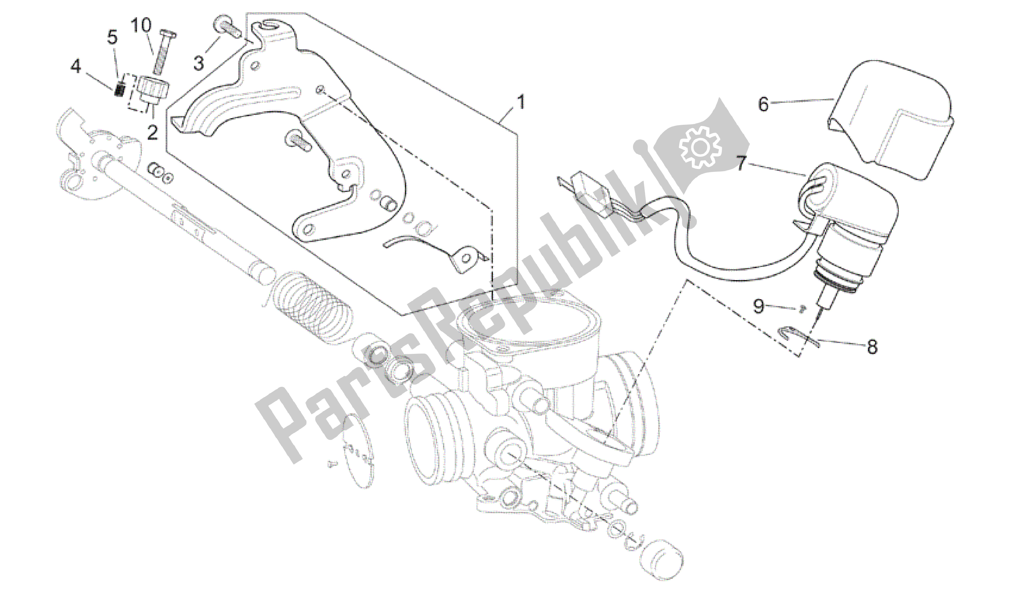 Alle onderdelen voor de Carburateur Iii van de Aprilia Scarabeo 125 1999 - 2004